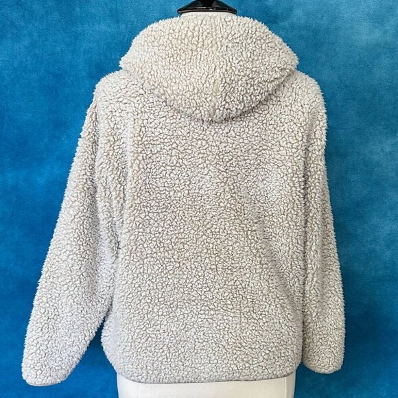 Eddie Bauer Sherpa Fleece 1/2-Zip Hoodie, Size XL, EUC - Picture 2 of 5